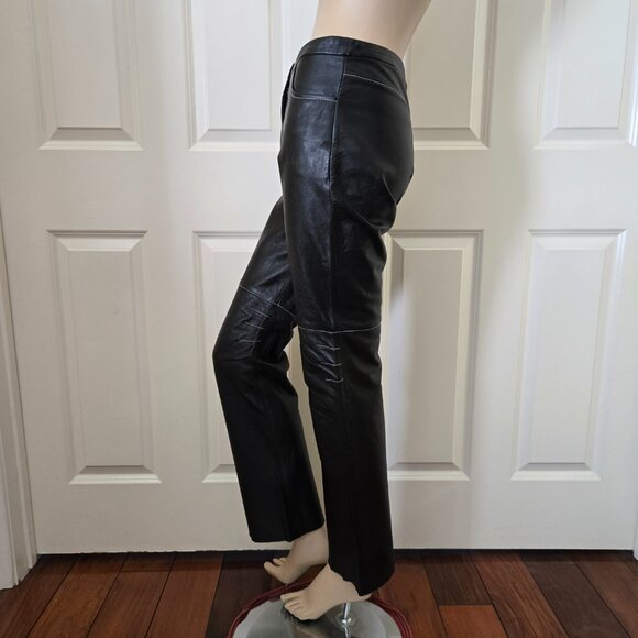 BCBGMaxazria Leather Pants SZ 4 - Picture 3 of 11